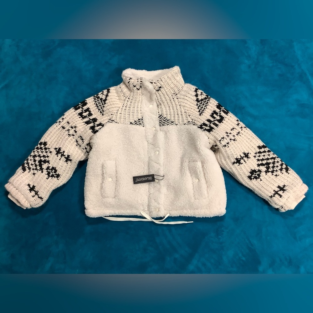Blank NYC Sweater Jacket Oversized Sherpa